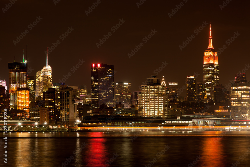 Midtown Manhattan Skyline at Night Midtown Manhattan Skyline at Night
