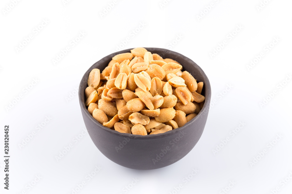 peanut nuts salt in bowl peanut nuts salt in bowl