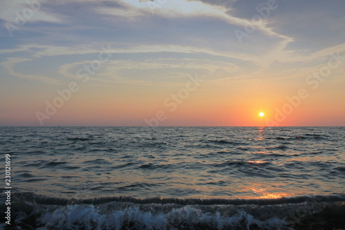 Fototapeta Naklejka Na Ścianę i Meble -  Sunset at the Black Sea.