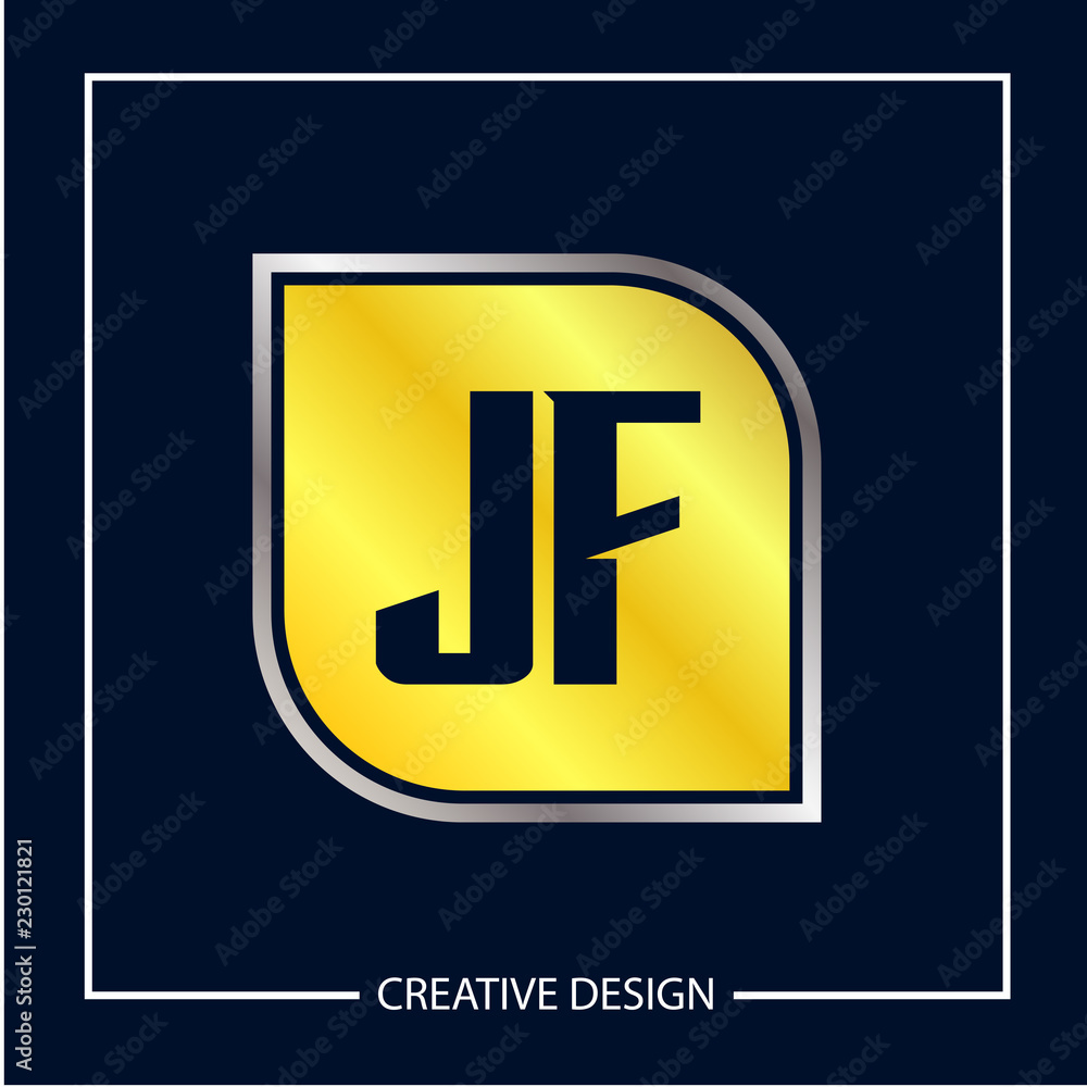 Initial Letter JF Logo Template Design Initial Letter JF Logo Template Design