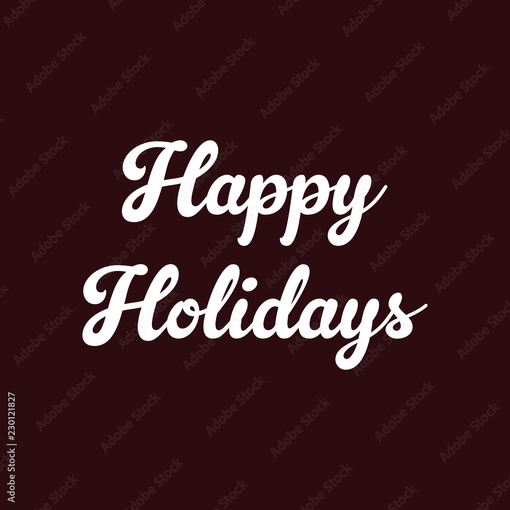 happy holidays vector illustration