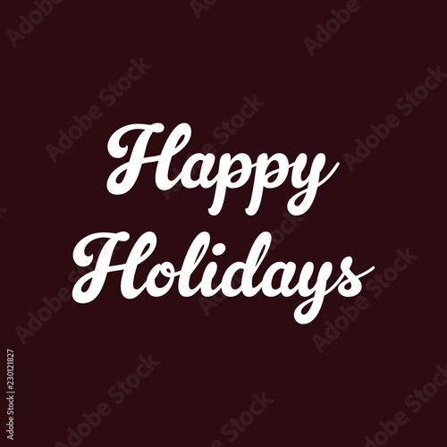 happy holidays vector illustration