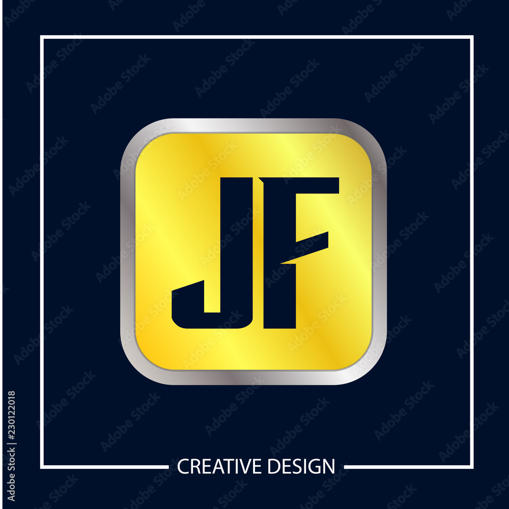 Initial Letter JF Logo Template Design Initial Letter JF Logo Template Design