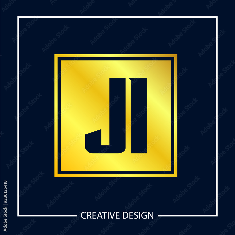Initial Letter JI Logo Template Design Initial Letter JI Logo Template Design