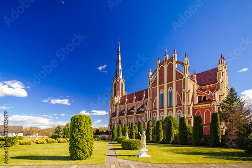 Grodno, Belarus, 06.09.2018: church in Gervyaty