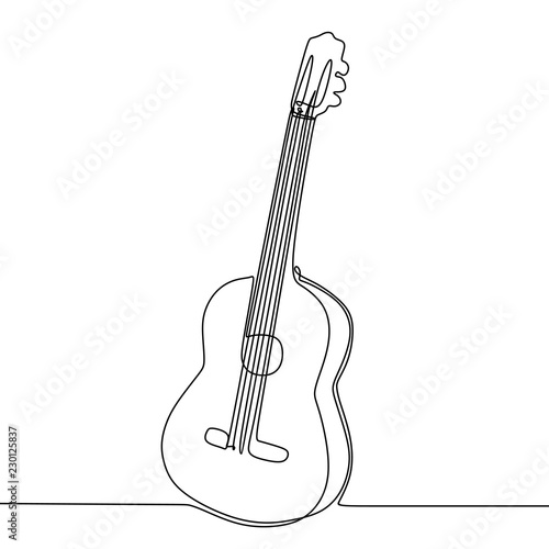 Guitar drawing vector with ...