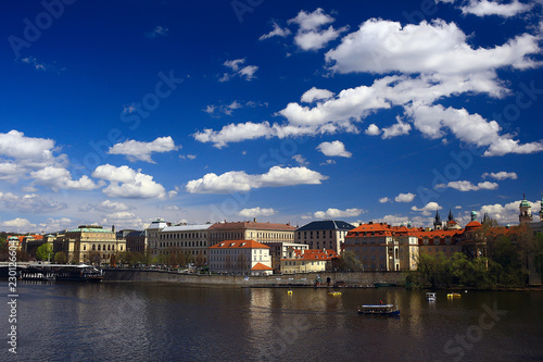 street in Prague czech republic / landscape view in the city, the European capital of the czech republic, Prague Castle