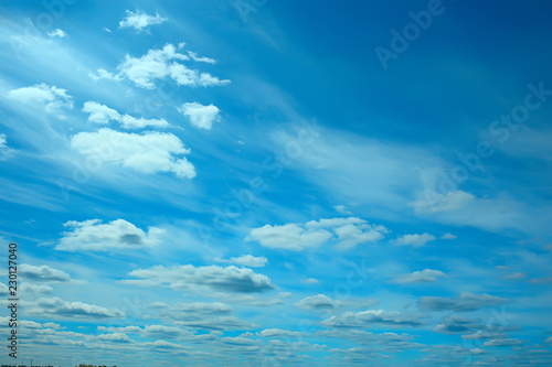 clouds blue sky   background clean blue sky with white clouds concept purity and freshness of nature
