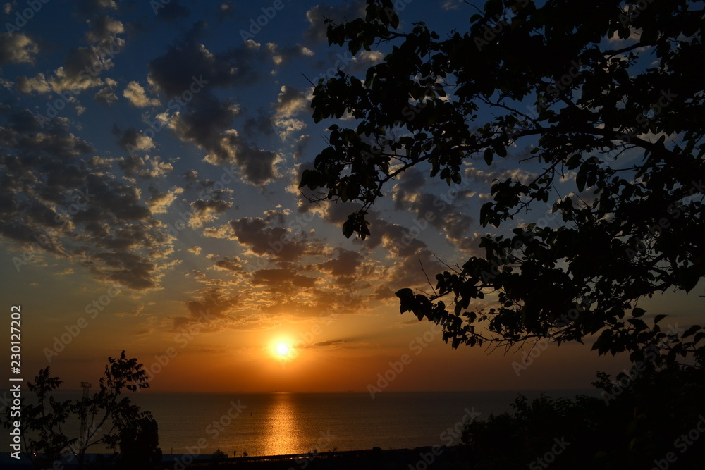 Fantastic sunrise on the Black Sea in Odessa Fantastic sunrise on the Black Sea in Odessa