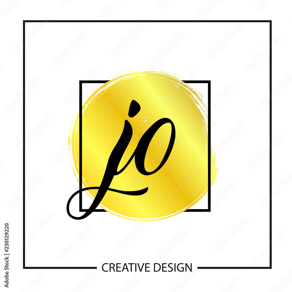 Initial Letter JO Logo Template Design