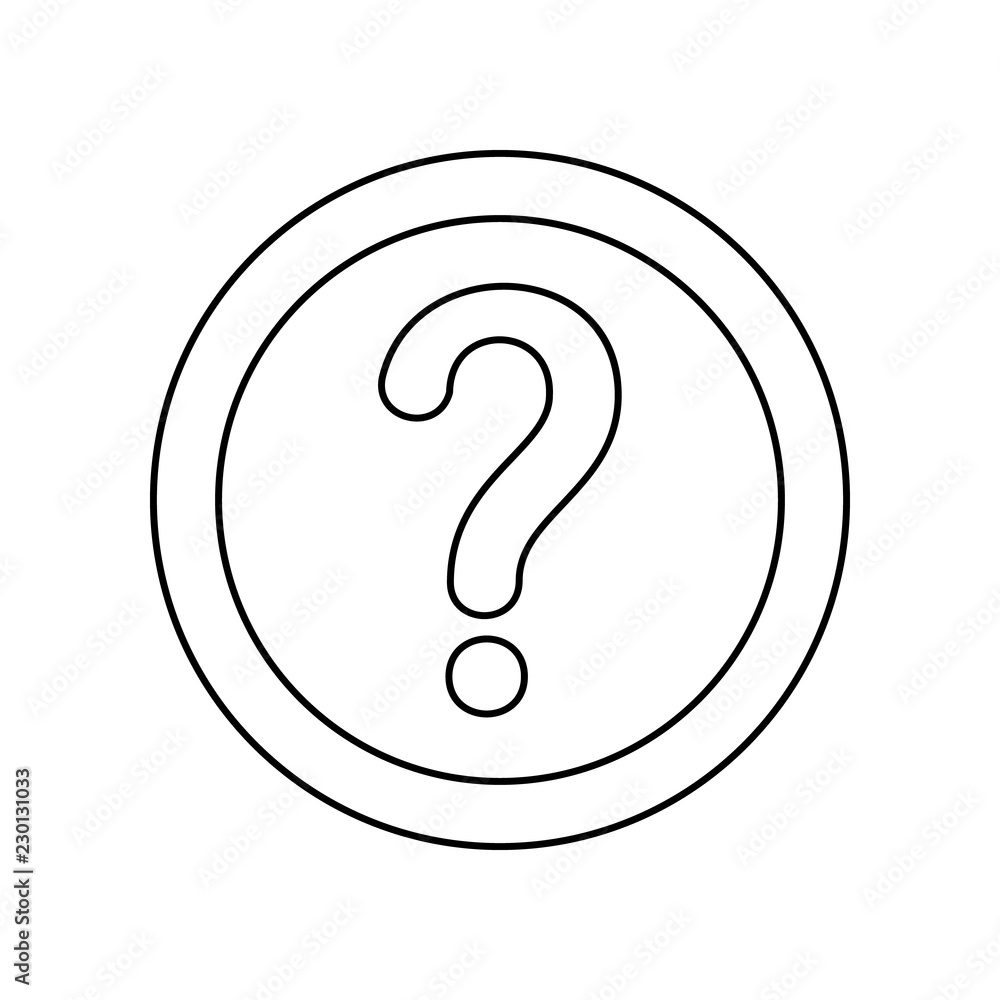 question mark or help sign icon. Simple outline vector of web, minimalistic set for UI and UX, website or mobile application question mark or help sign icon. Simple outline vector of web, minimalistic set for UI and UX, website or mobile application