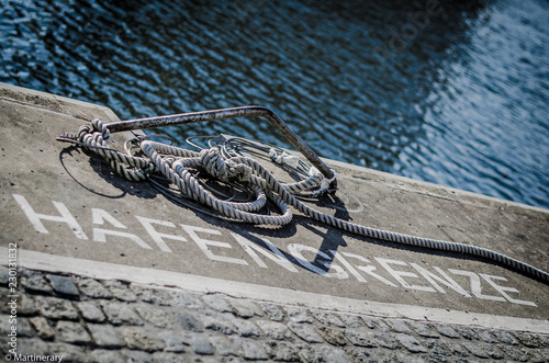 Landing stage in harbour
