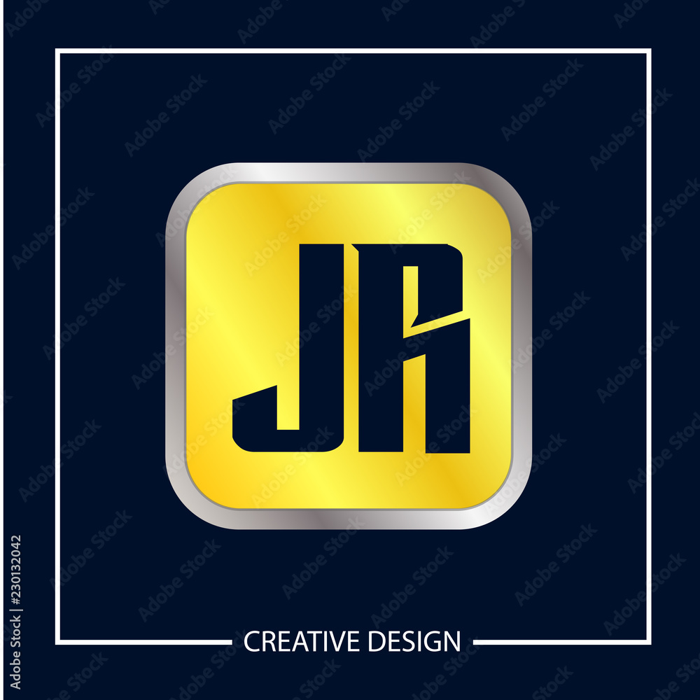 Initial Letter JR Logo Template Design Initial Letter JR Logo Template Design
