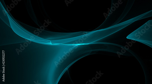 Light blue smoke on black