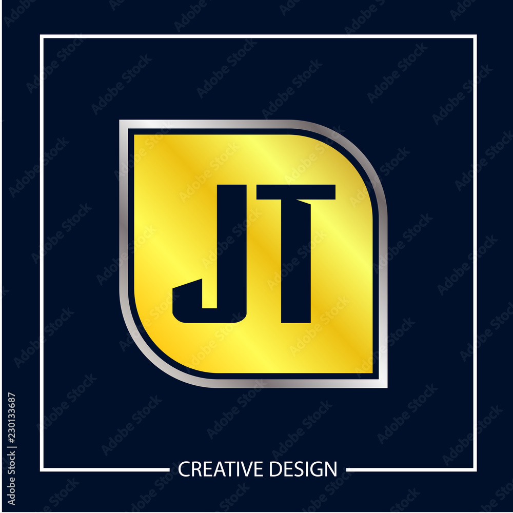 Initial Letter JT Logo Template Design Initial Letter JT Logo Template Design