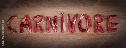 Carnivore diet, zero carb, healthy food.