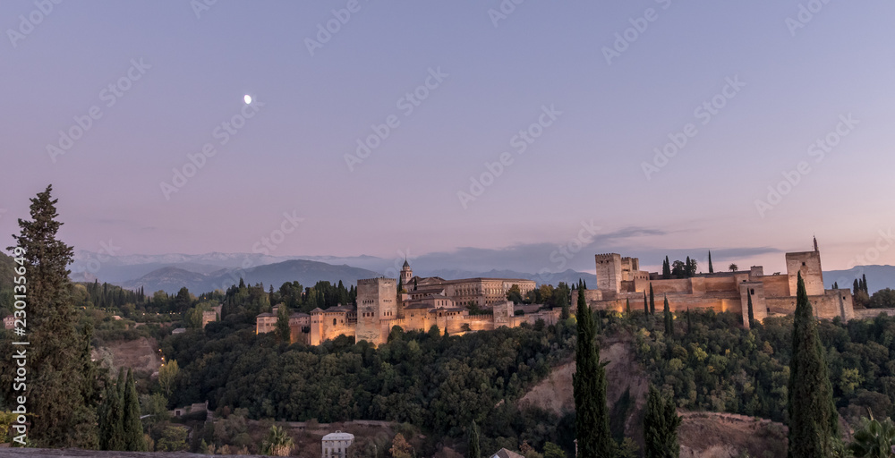 L' Alhambra vu du mirador de San Nicolas 