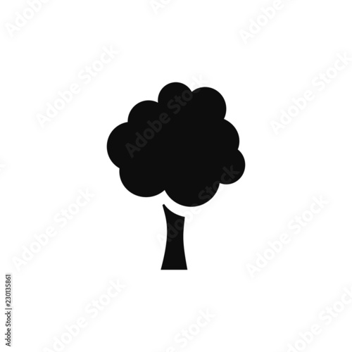 Tree icon vector illustration eps10. Isolated badge for website or app - stock infographics.