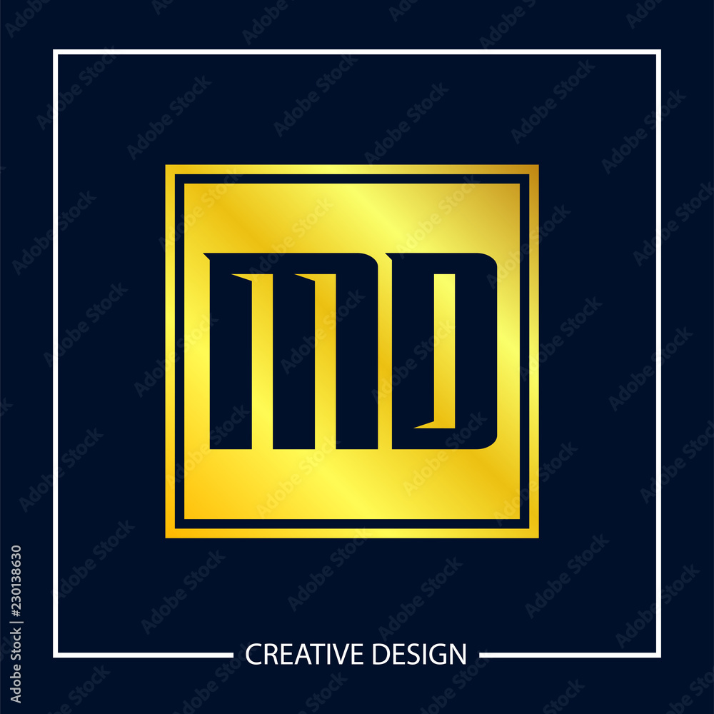 Initial MD Letter Logo Template Design Initial MD Letter Logo Template Design
