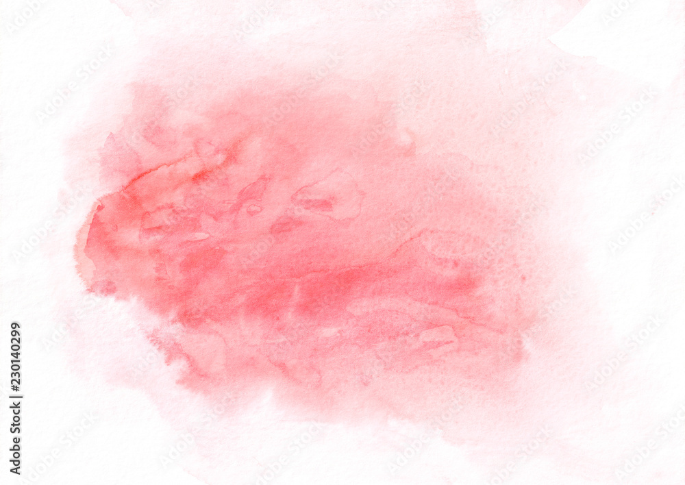 Red watercolor running stain. It's a good background for any type of designer work.