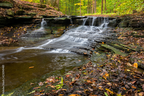 Fototapeta Naklejka Na Ścianę i Meble -  Waterfall In Autumn