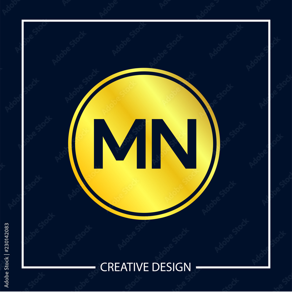 Initial MN Letter Logo Template Design Initial MN Letter Logo Template Design