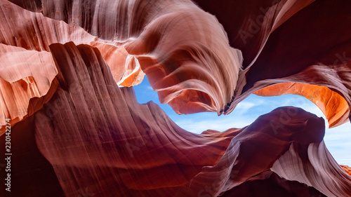 The Magic Antelope Canyon in the Navajo Reservation, Arizona, United States