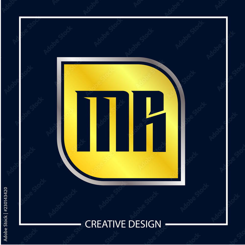 Initial MR Letter Logo Template Design Initial MR Letter Logo Template Design