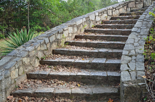 Stone stairs at Indian Springs State Park in Georgia