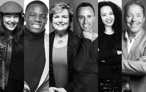 Portraits of different people