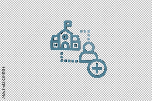 Illustration of Enrollment on transparent background
