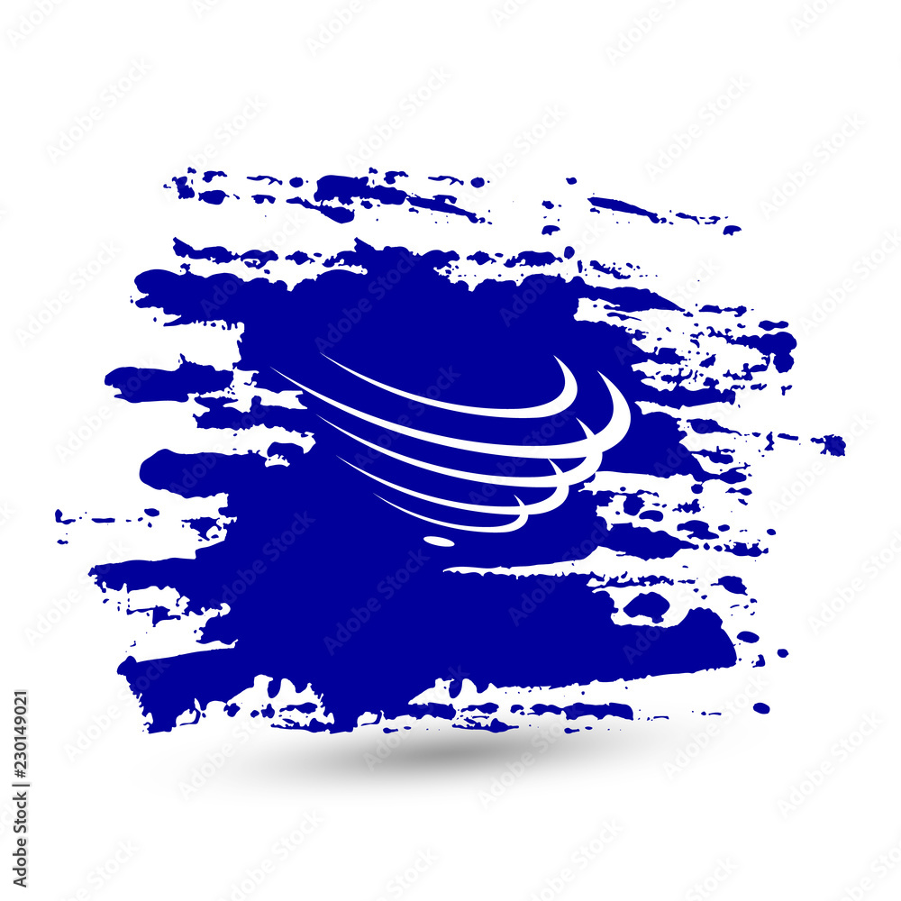 Obraz premium Grunge brush stroke with Union of South American Nations flag