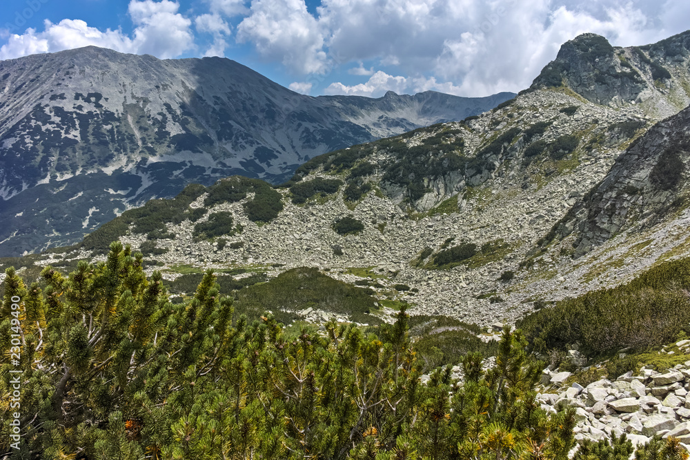 Amazing Panorama around Banderitsa pass, Pirin Mountain, Bulgaria