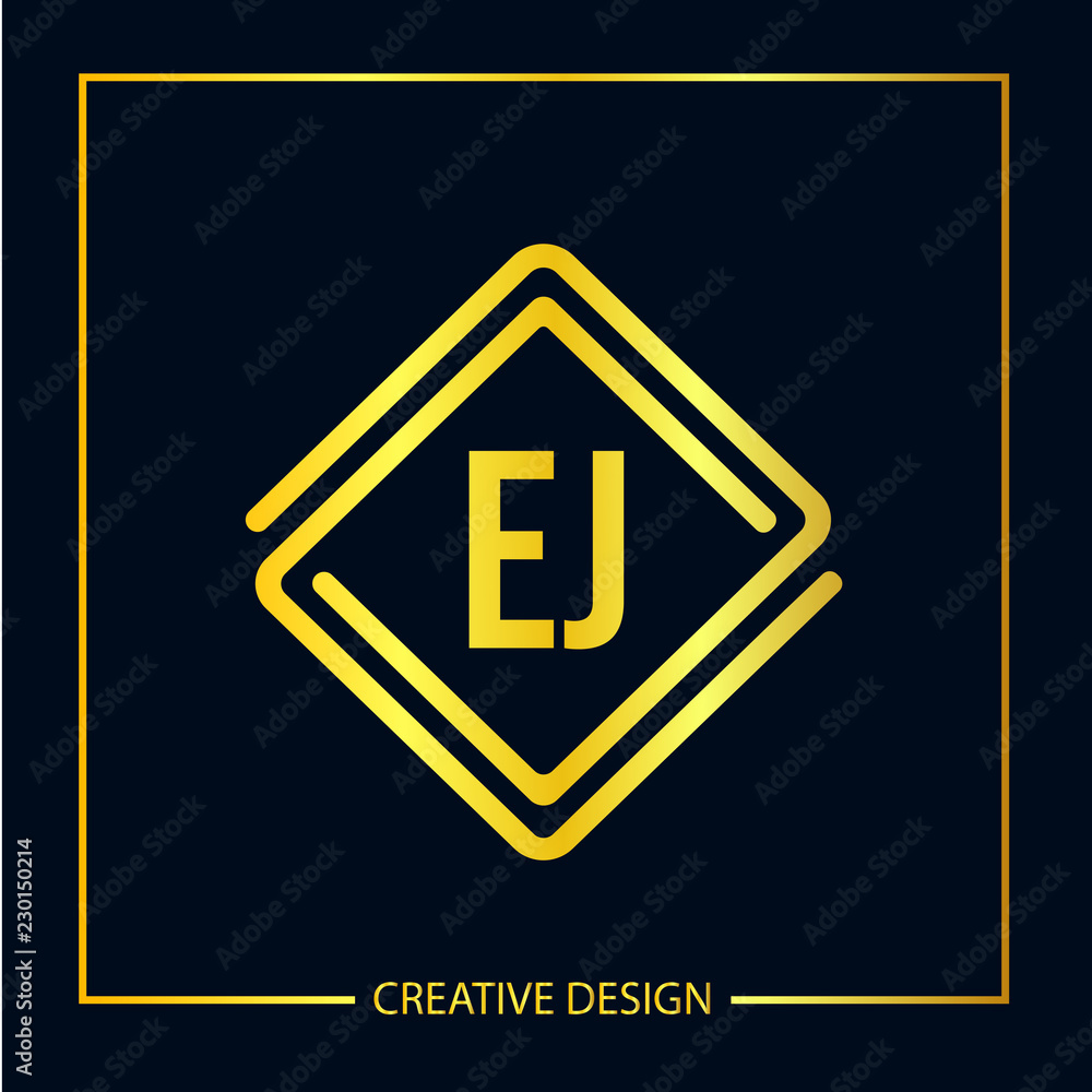 Initial EJ Letter Logo Template Design Initial EJ Letter Logo Template Design