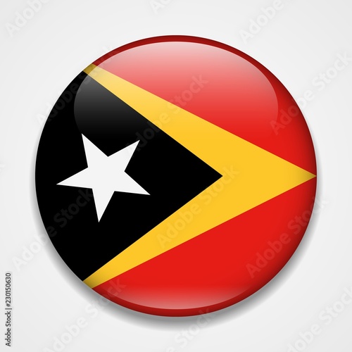 Flag of Timor-Leste. Round glossy badge Free Download Flag of Timor-Leste. Round glossy badge - GFXLoad