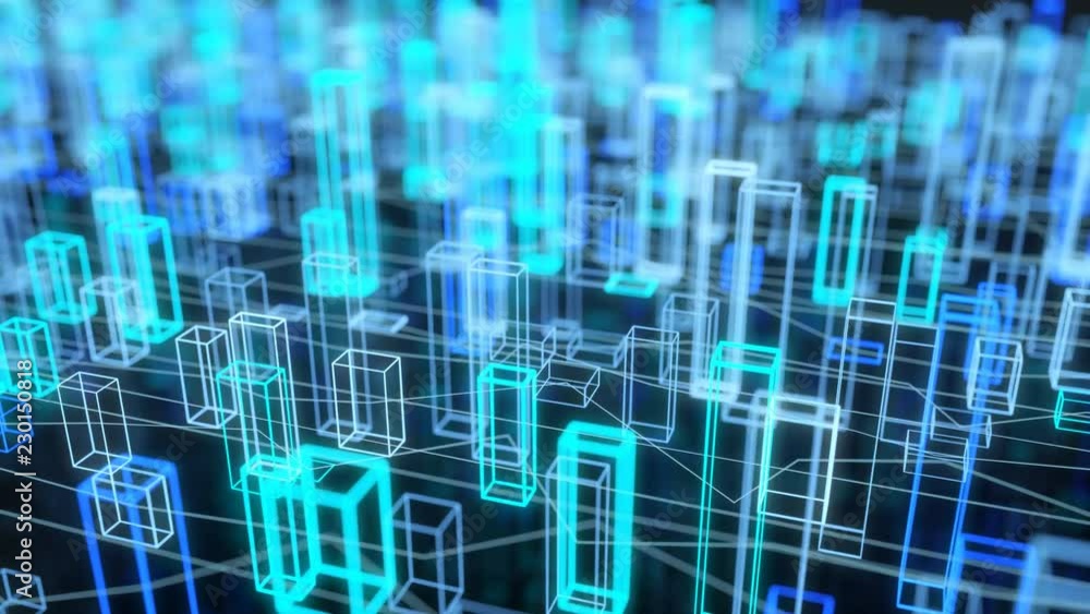 4K Abstract Data Concept. Seamless loop 4K Abstract Data Concept. Seamless loop