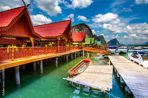Thailand. Phuket Andaman Sea. Berth observation boats. Travel to