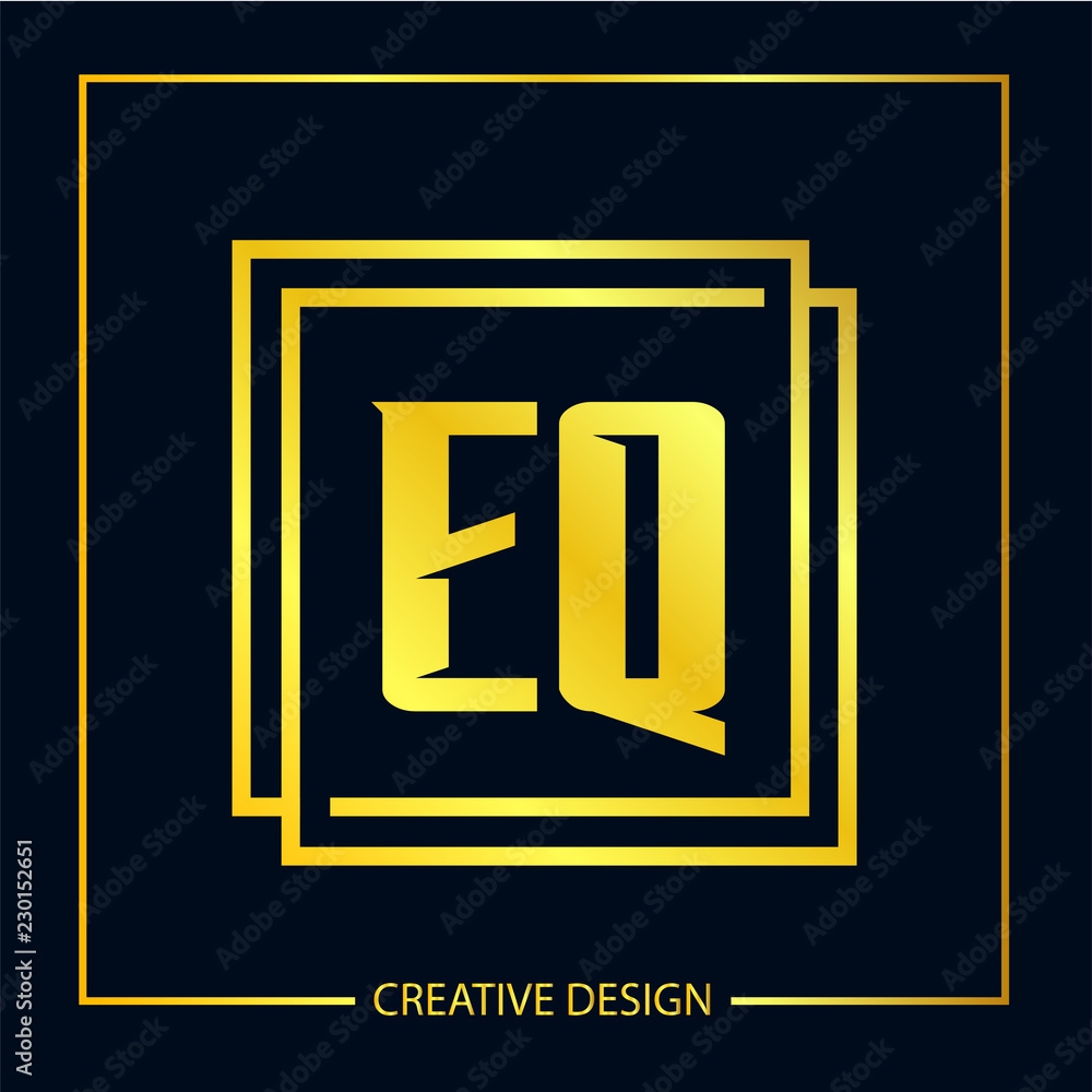Initial EQ Letter Logo Template Design Initial EQ Letter Logo Template Design