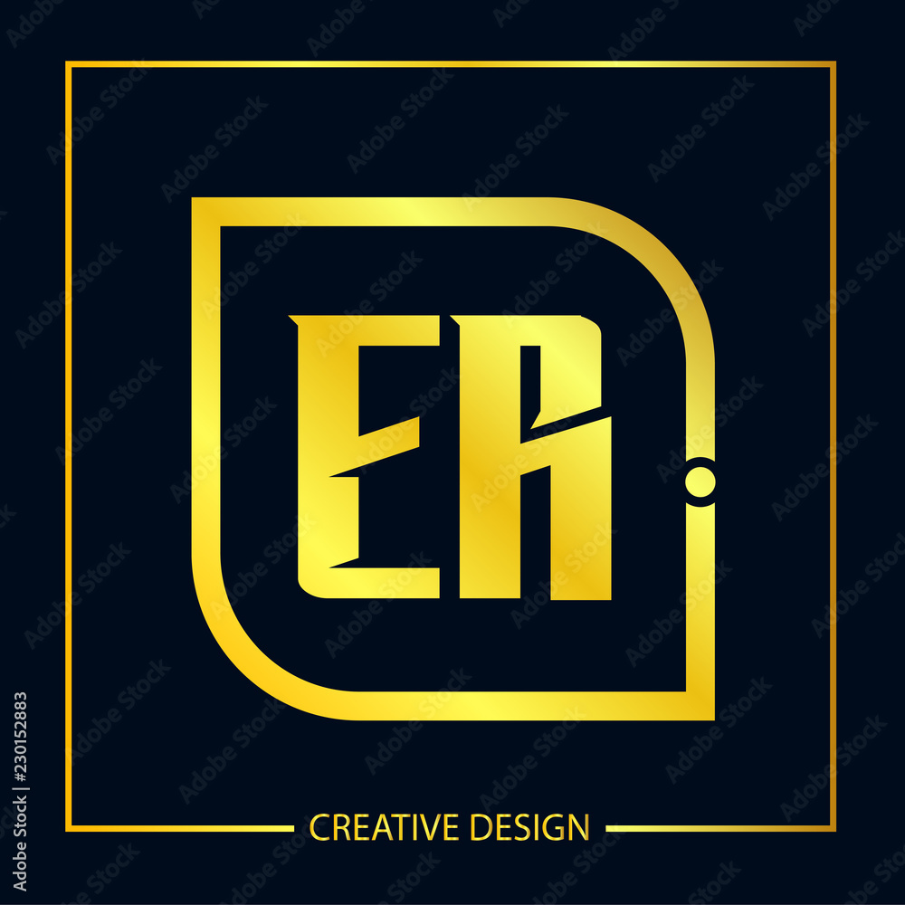 Initial ER Letter Logo Template Design Initial ER Letter Logo Template Design