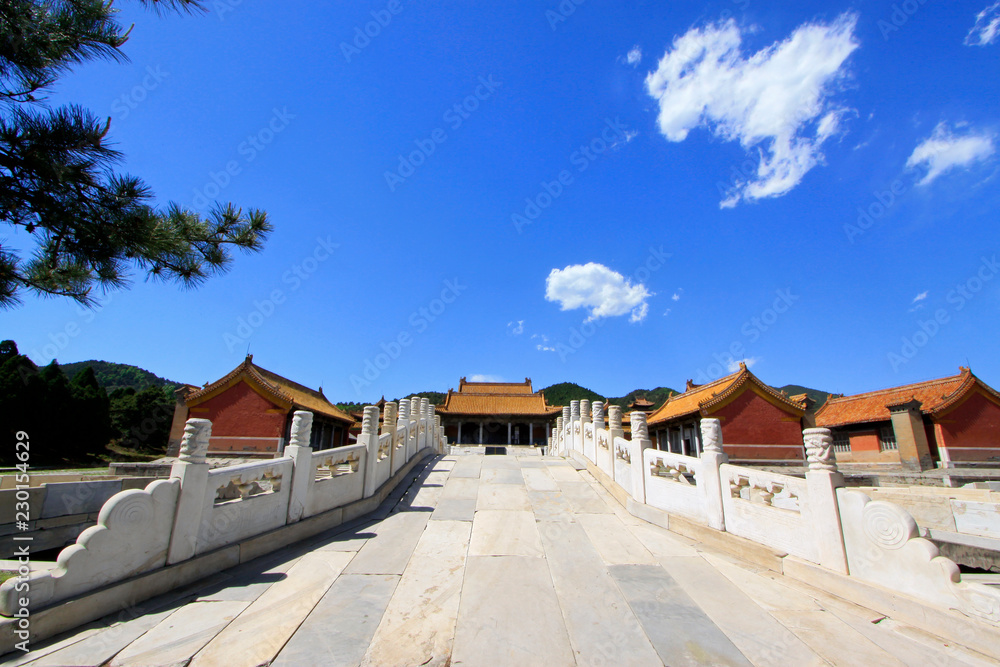 Chinese ancient architecture in Eastern Royal Tombs of the Qing Dynasty, china