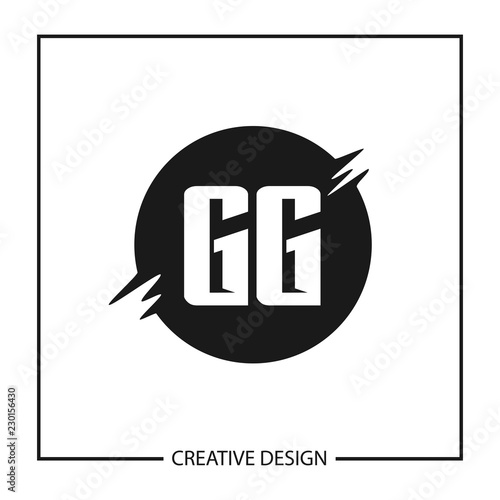 Initial GG Letter Logo Template Design