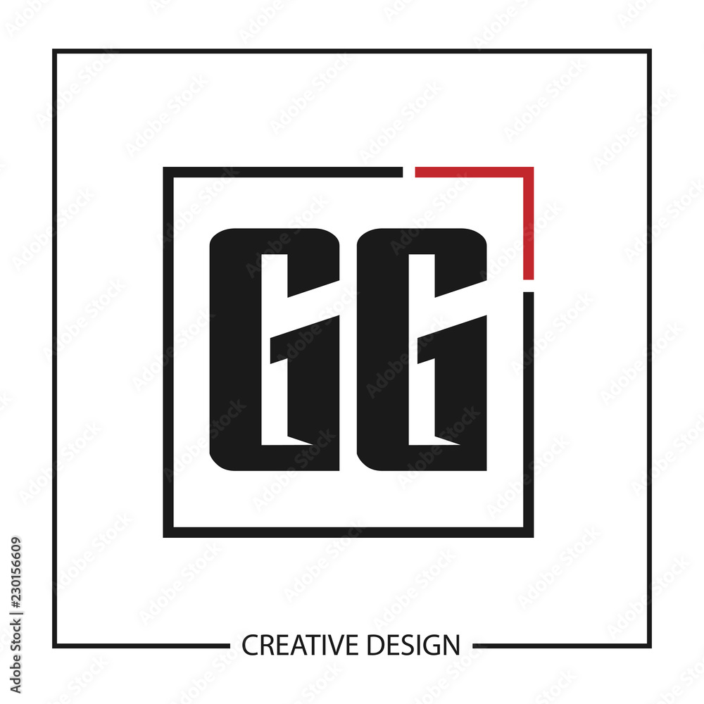 Initial GG Letter Logo Template Design Initial GG Letter Logo Template Design