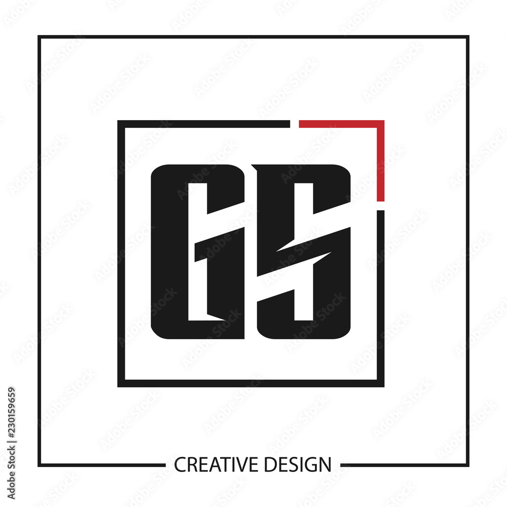 Initial GS Letter Logo Template Design Initial GS Letter Logo Template Design