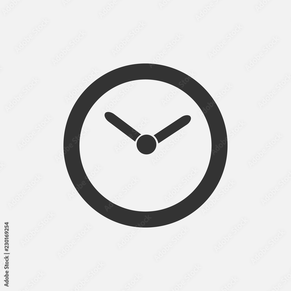 Clock icon in trendy flat style isolated on background. Clock icon page symbol for your web site design Clock icon logo, app, UI. Clock icon Vector illustration, EPS10. Clock icon in trendy flat style isolated on background. Clock icon page symbol for your web site design Clock icon logo, app, UI. Clock icon Vector illustration, EPS10.