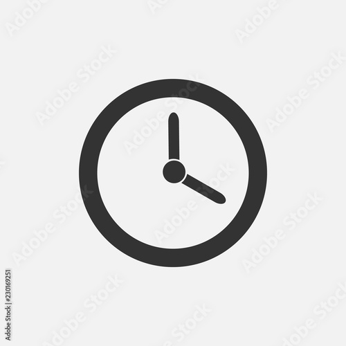 Free Download Clock icon in trendy flat style isolated on background. Clock icon page symbol for your web site design Clock icon logo, app, UI. Clock icon Vector illustration, EPS10. - GFXLoad