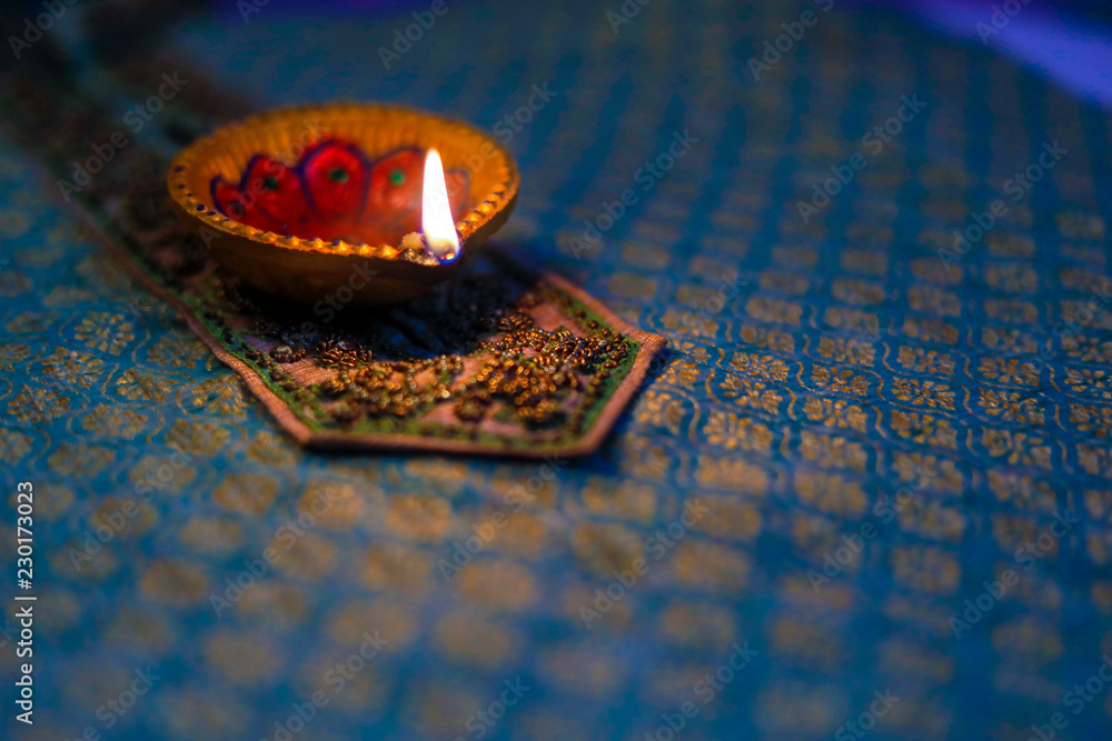 Indian Festival Diwali , Diwali lamp - obrazy, fototapety, plakaty 