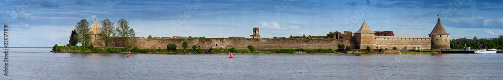Fortress Oreshek  on the Neva river , Shlisselburg, Russia