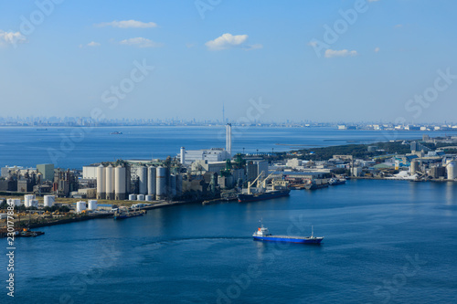 (千葉県ｰ湾岸風景)ポートタワーから望む東京湾の風景１