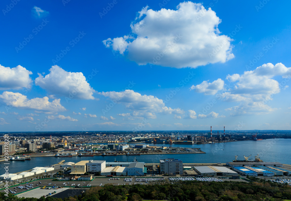 (千葉県ｰ湾岸風景)ポートタワーから望む東京湾の風景１１