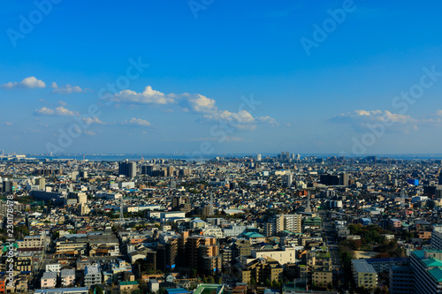 (東京都ｰ都市風景)タワー展望台から見る都市景観１